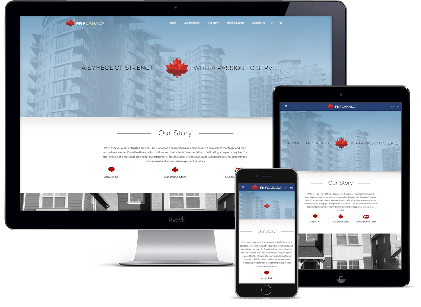 FNF Canada - Corporate Website Design