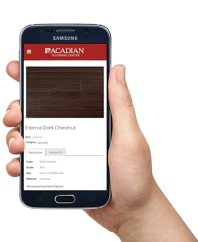 Acadian Flooring - Toronto Flooring Center - Mobile Application