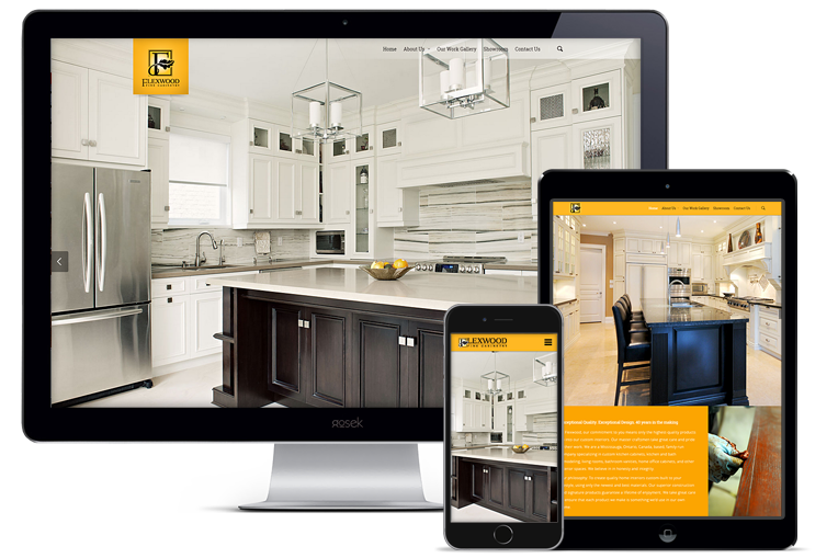 Flexwood Fine Cabinetry - Responsive Web Design - Tablet